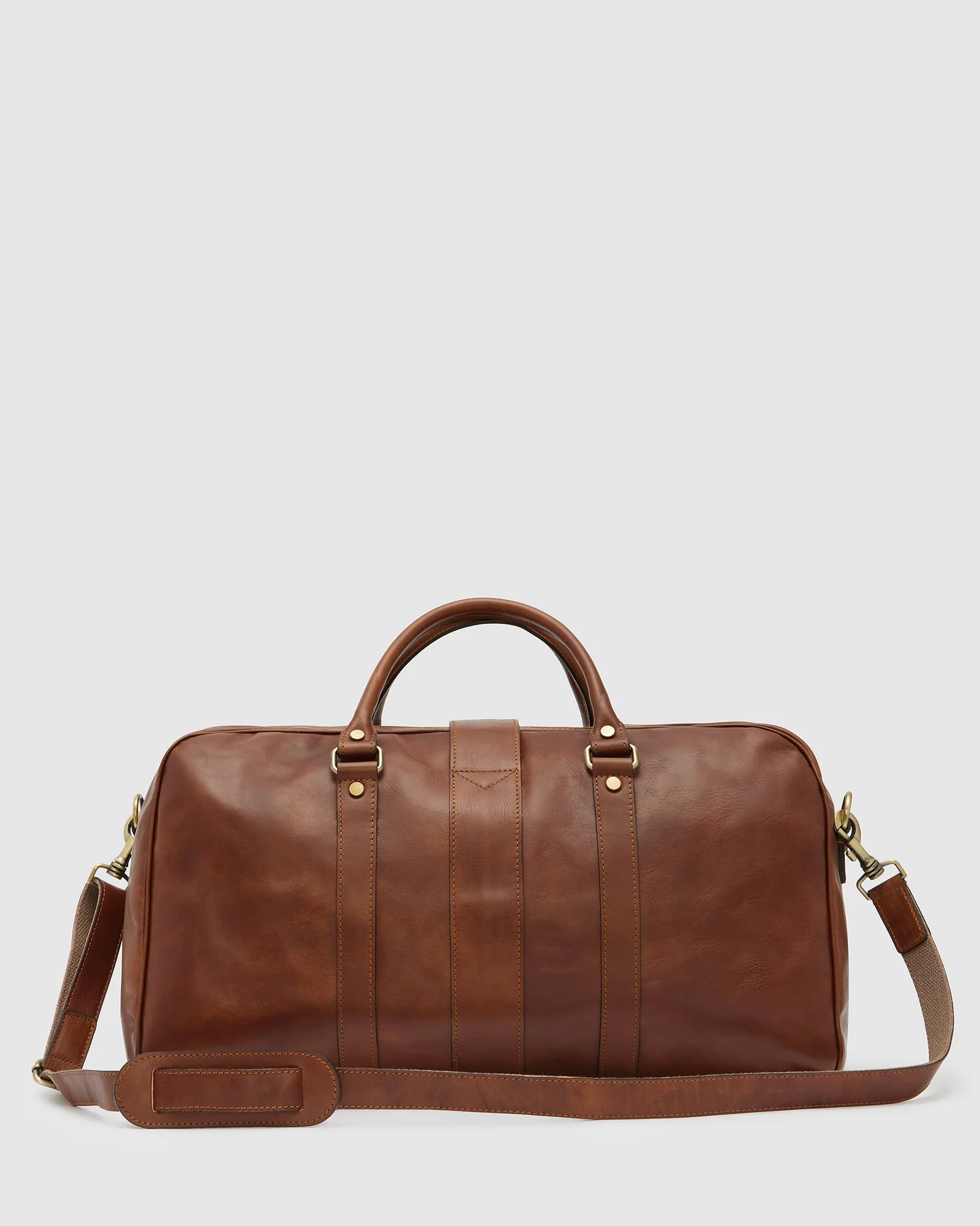 Amerigo Earth - Leather Weekender Bag - Image 7