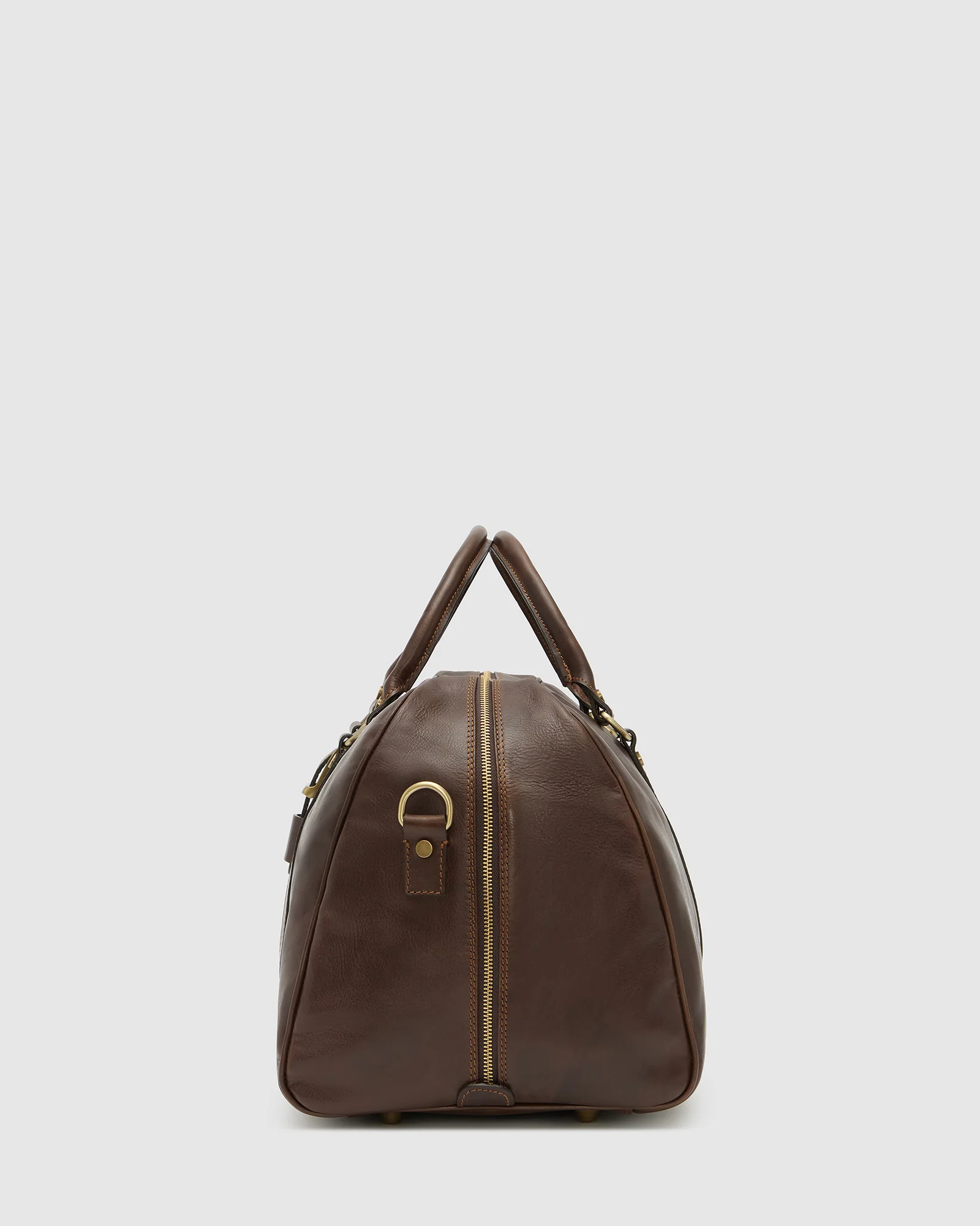Amerigo Espresso - Leather Weekender Bag - Image 5