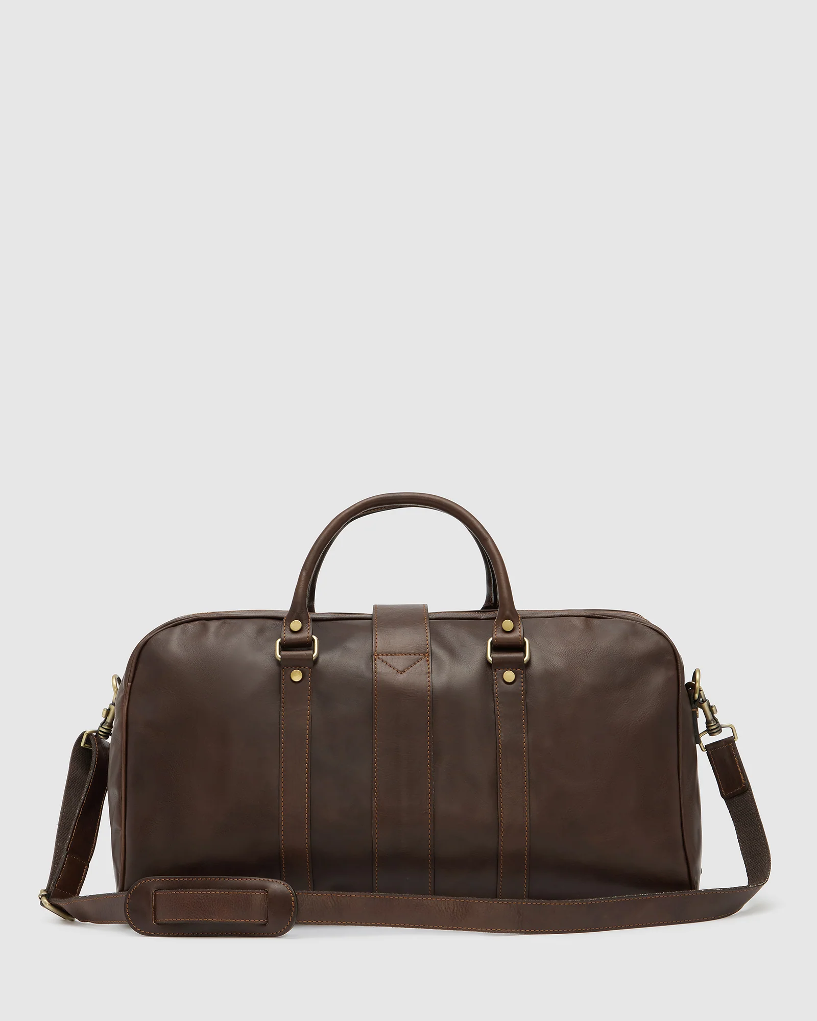 Amerigo Espresso - Leather Weekender Bag - Image 6
