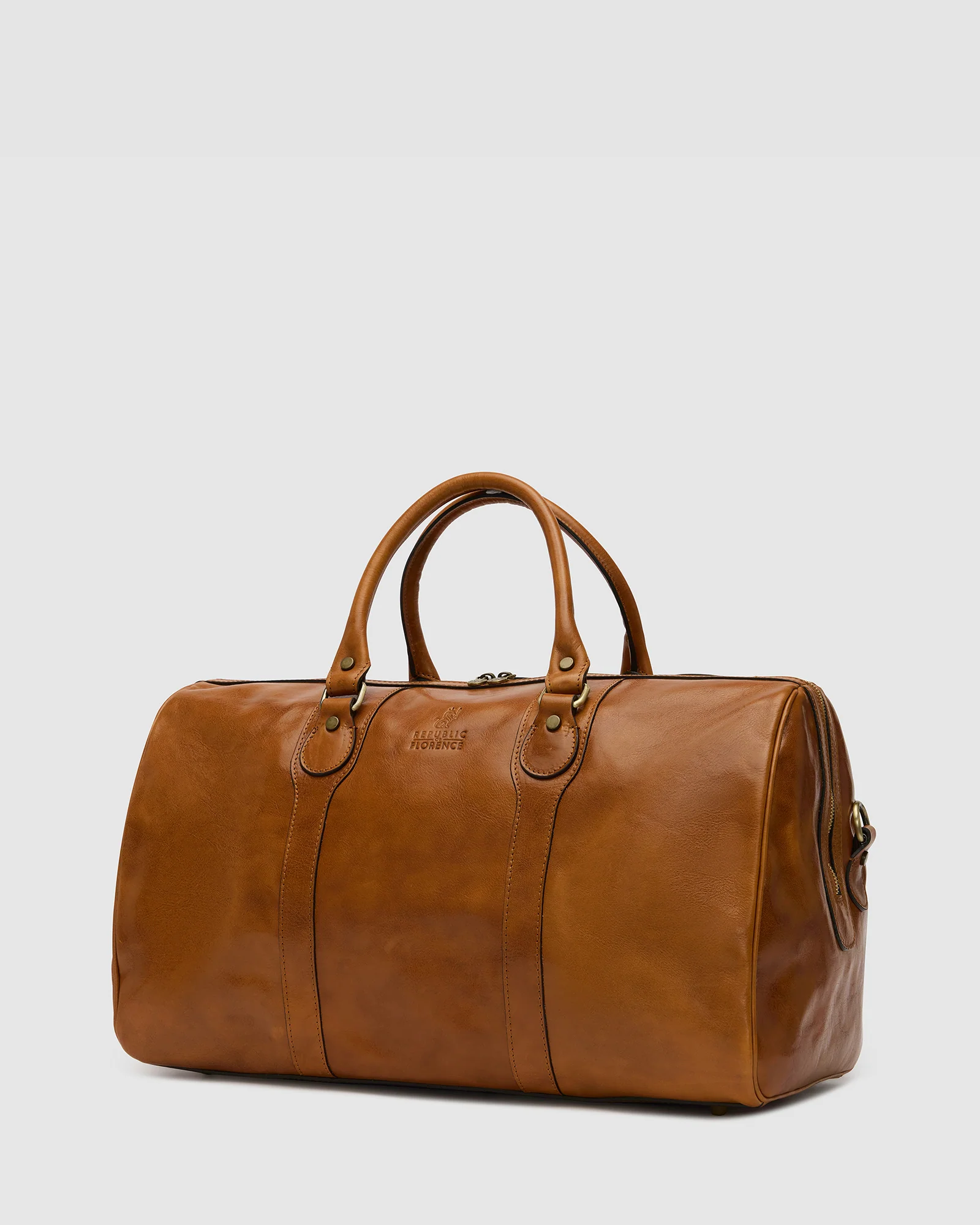 Beltrami Honey - Leather Weekender Bag - Image 5