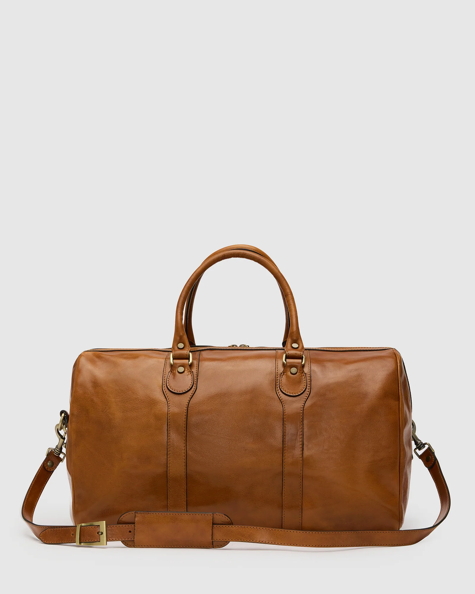 Beltrami Honey - Leather Weekender Bag - Image 7