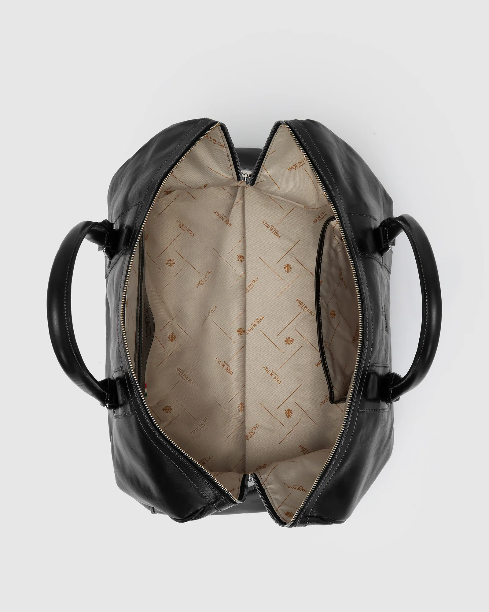 Beltrami Jet - Leather Weekender Bag - Image 7