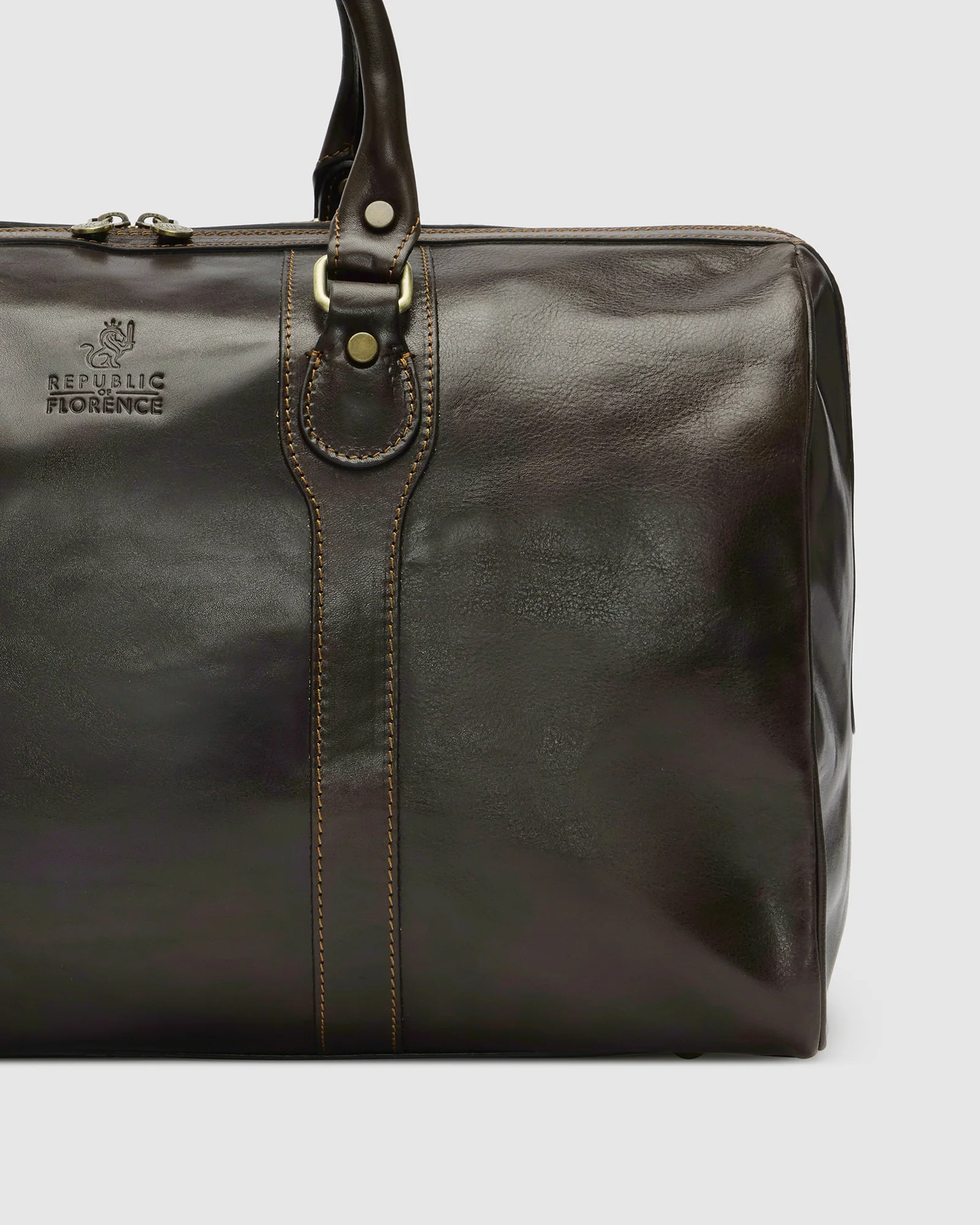 Beltrami Moro - Leather Weekender Bag - Image 3