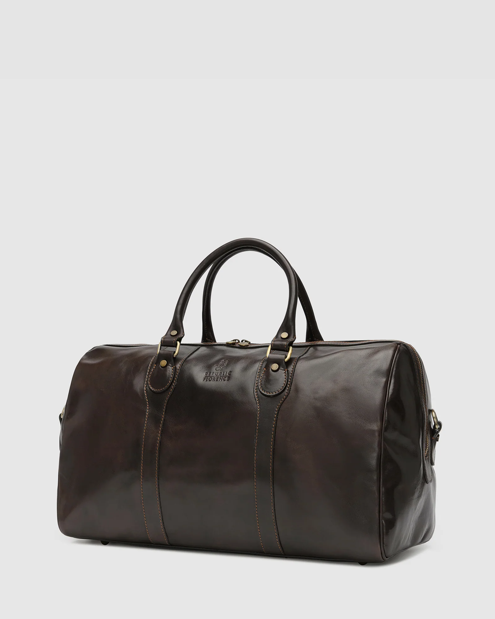 Beltrami Moro - Leather Weekender Bag - Image 5