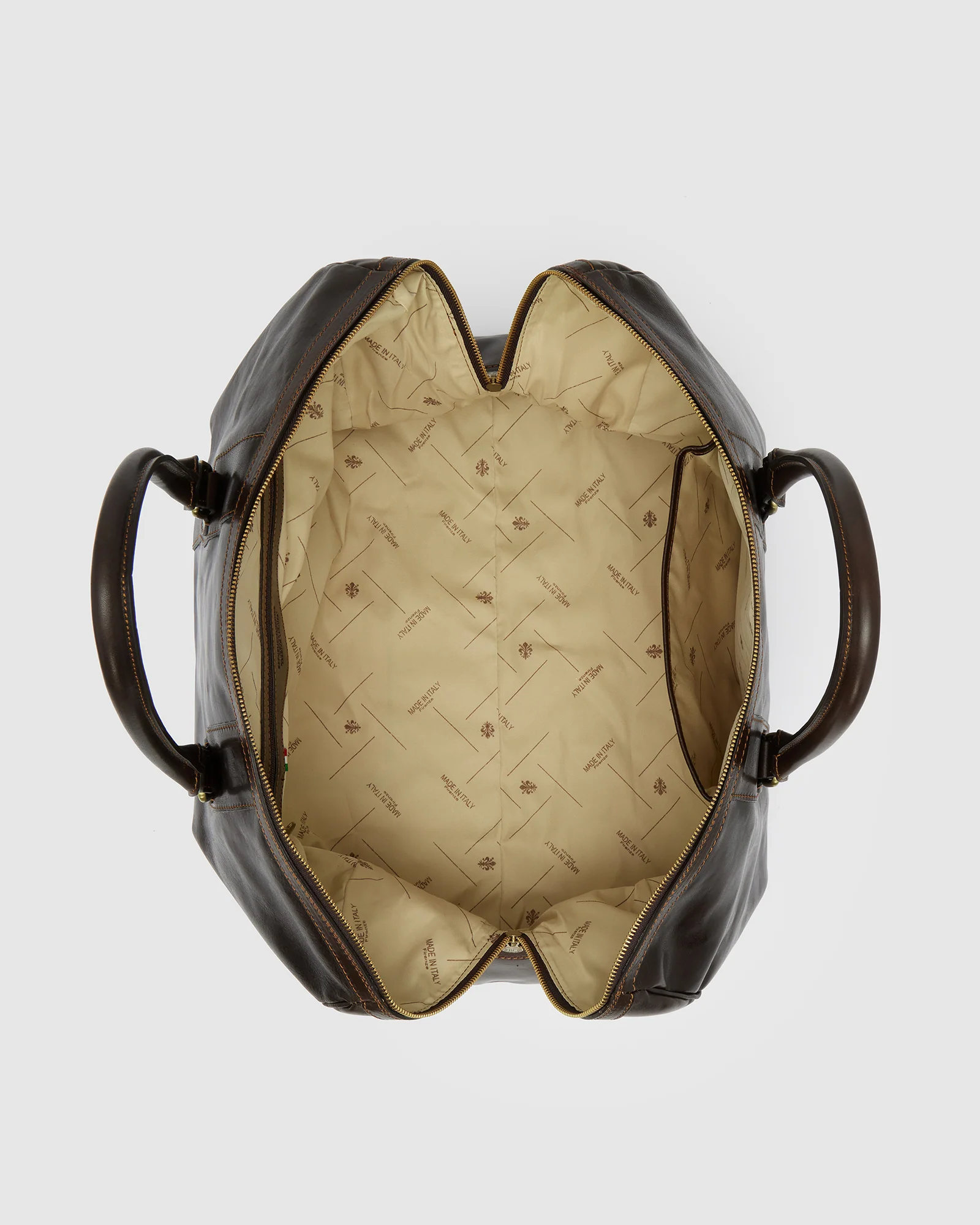 Beltrami Moro - Leather Weekender Bag - Image 8