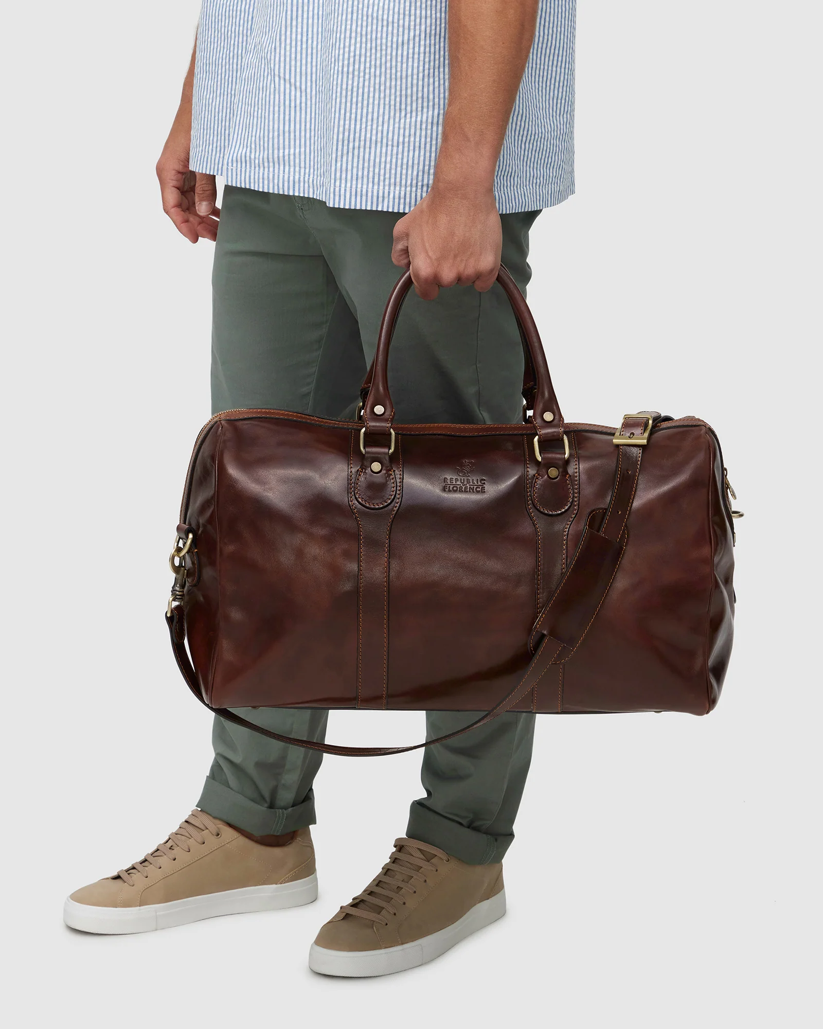 Beltrami Terra - Leather Weekender Bag - Image 3