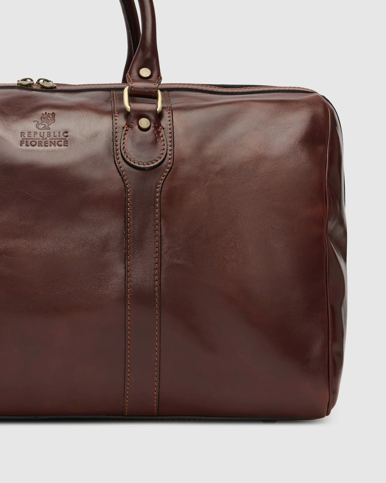Beltrami Terra - Leather Weekender Bag - Image 6