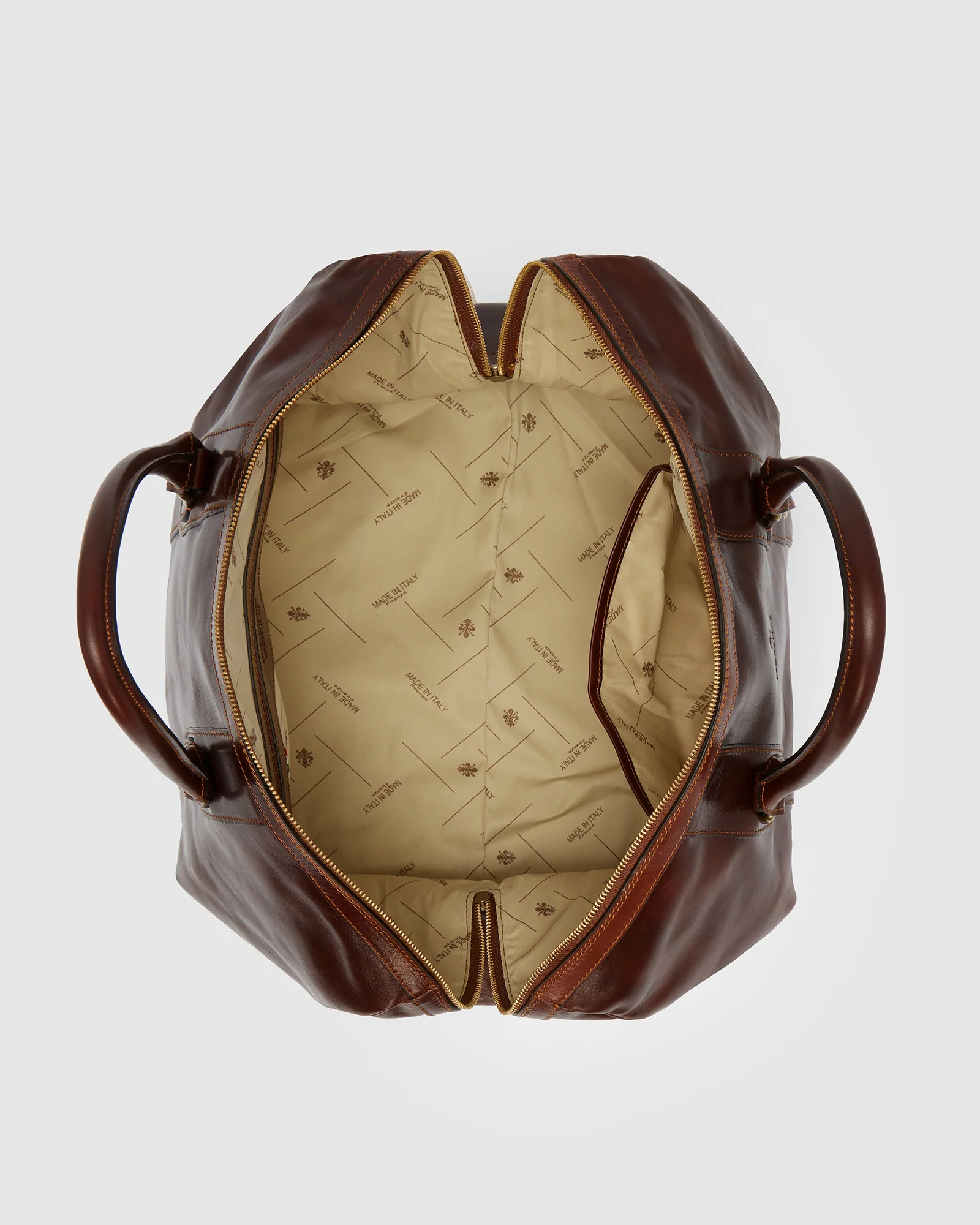 Beltrami Terra - Leather Weekender Bag - Image 8