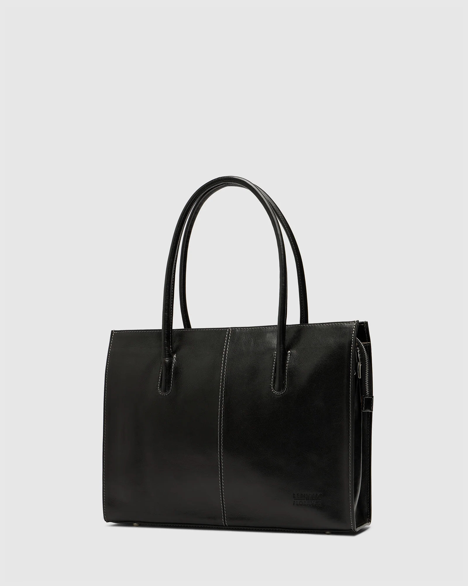 Florence Jet – Leather Work Tote - Image 6