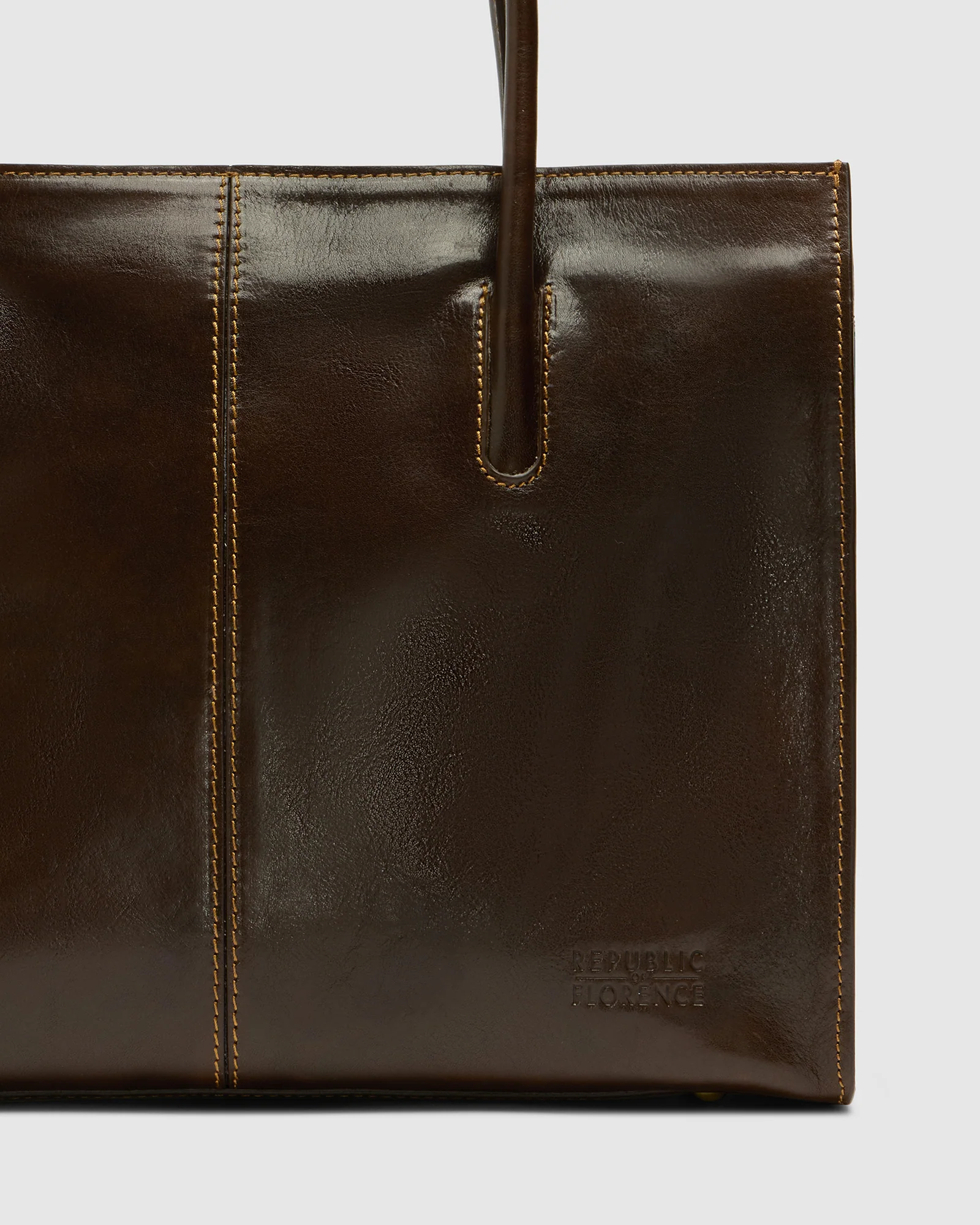 Florence Moro - Leather Work Tote - Image 4