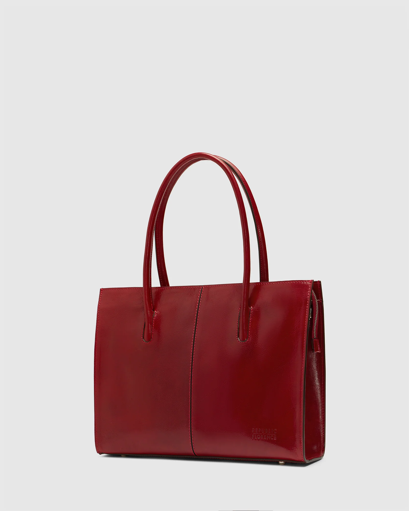 Florence Rosso - Leather Work Tote - Image 5