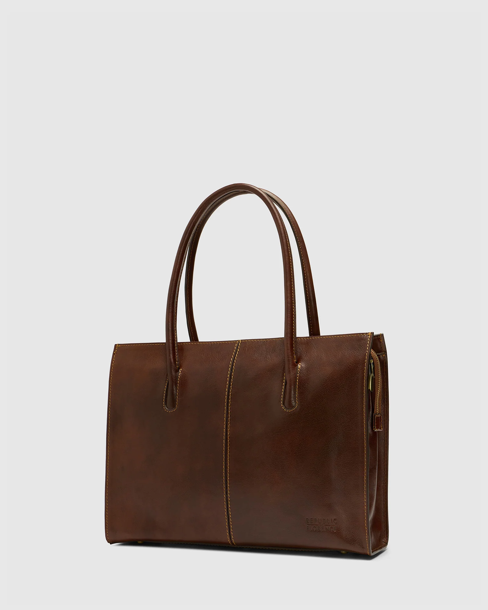 Florence Terra - Leather Work Tote - Image 6