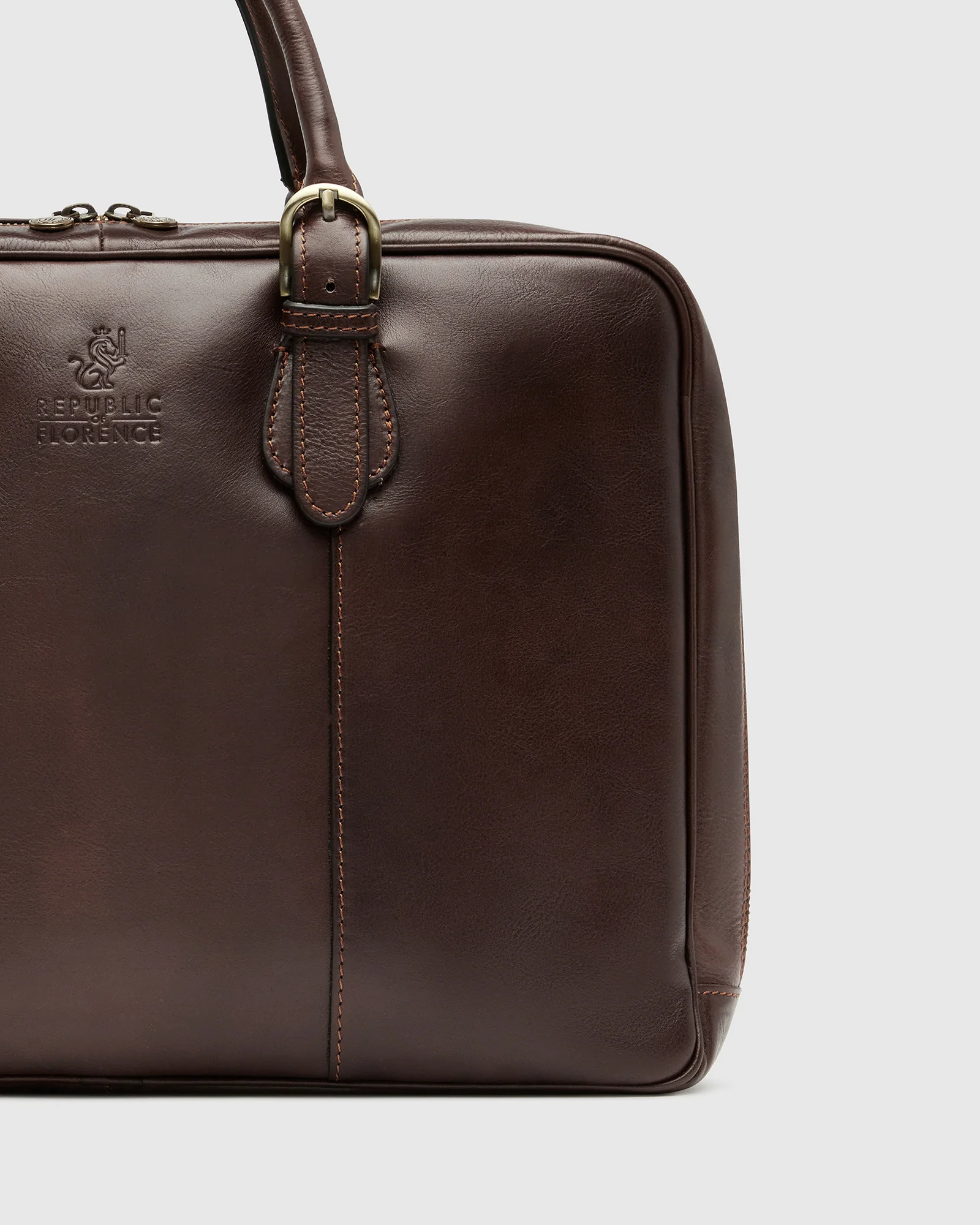 Madrid Espresso - 16" Leather Briefcase - Image 4