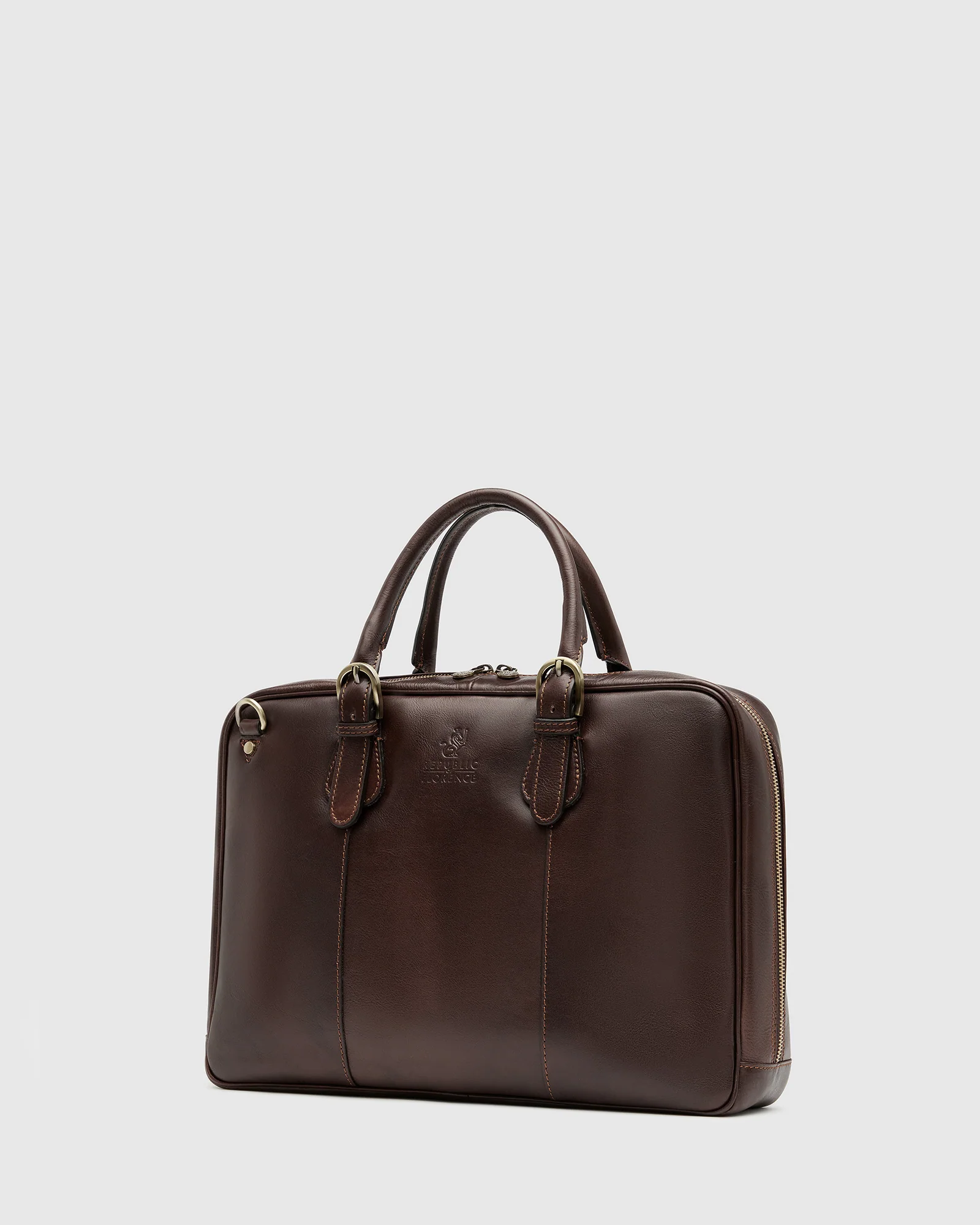 Madrid Espresso - 16" Leather Briefcase - Image 5