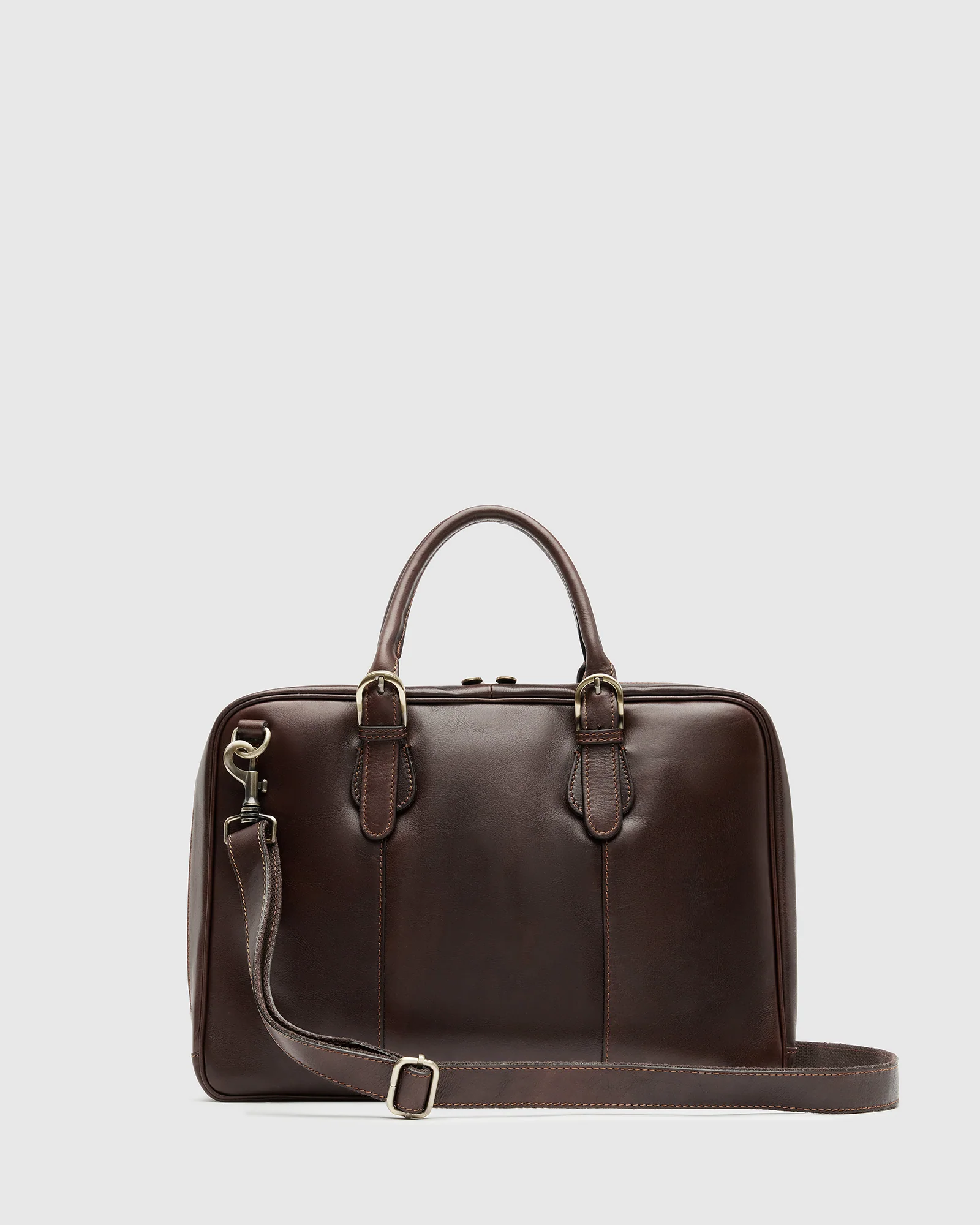 Madrid Espresso - 16" Leather Briefcase - Image 7