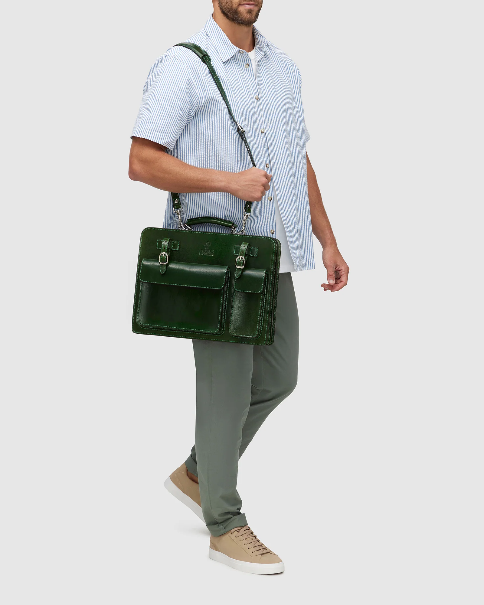 Munich Forest - 16" Double Compartment Briefcase - Image 3