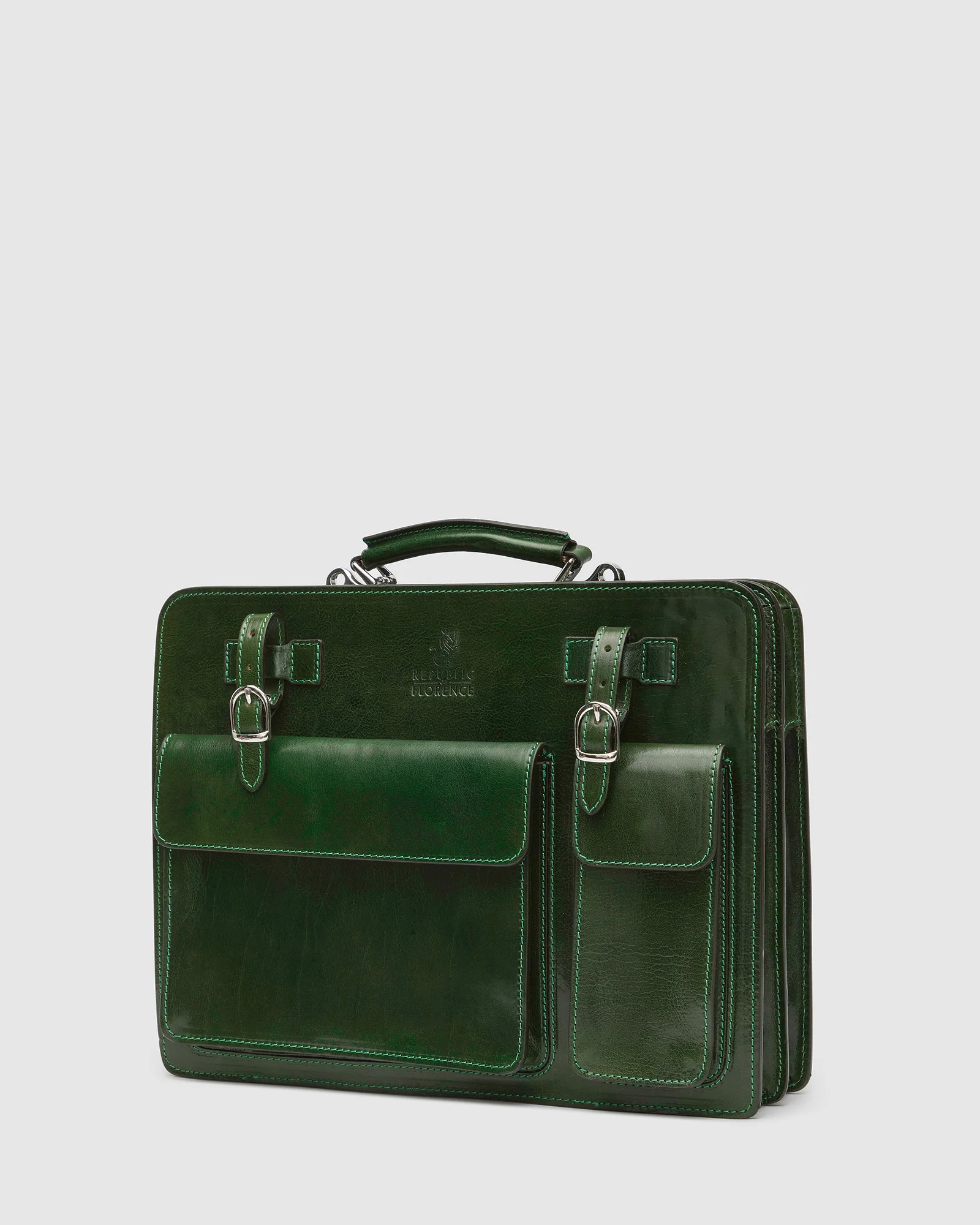 Munich Forest - 16" Double Compartment Briefcase - Image 5