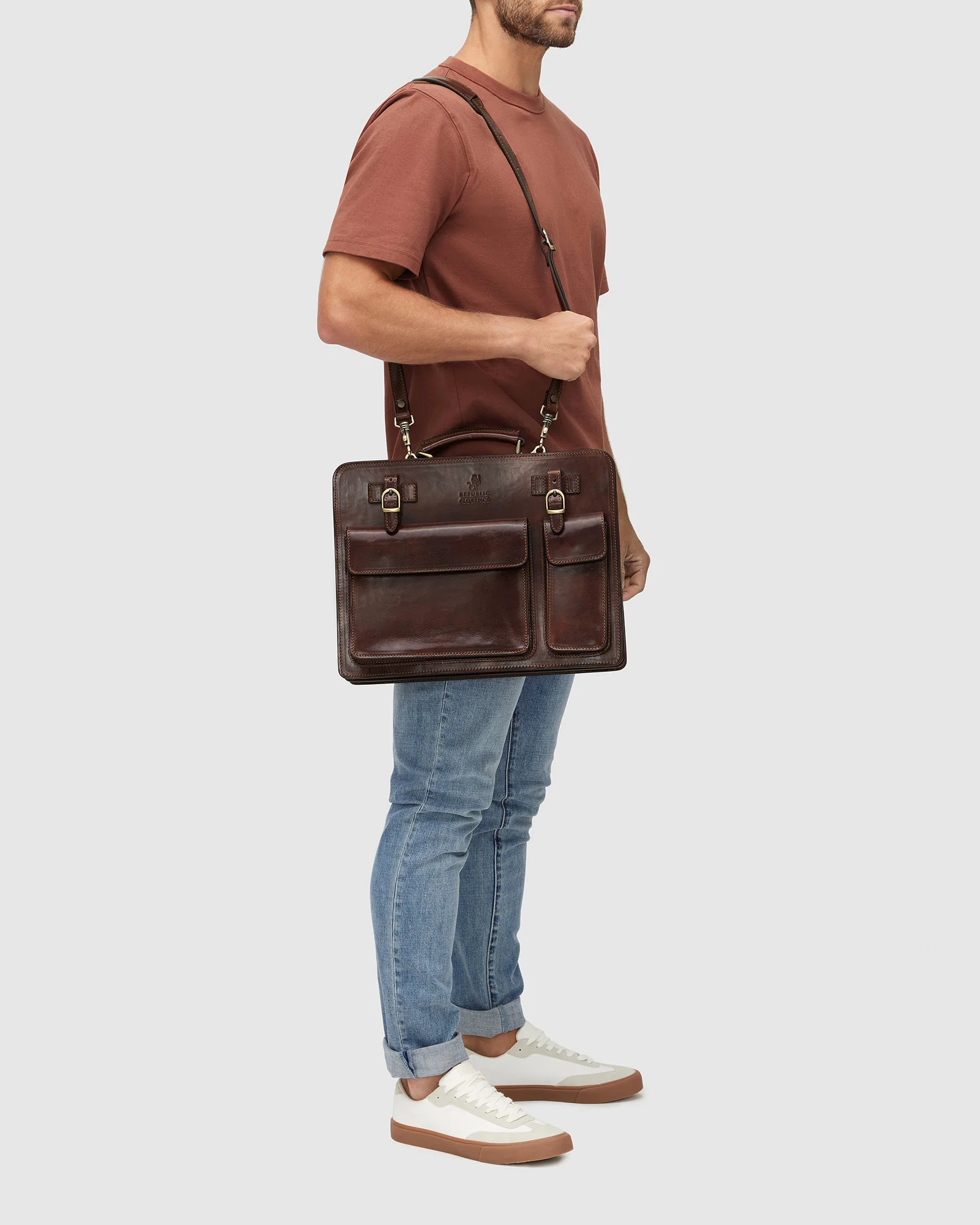Munich Terra - 16" Double Compartment Briefcase - Image 3