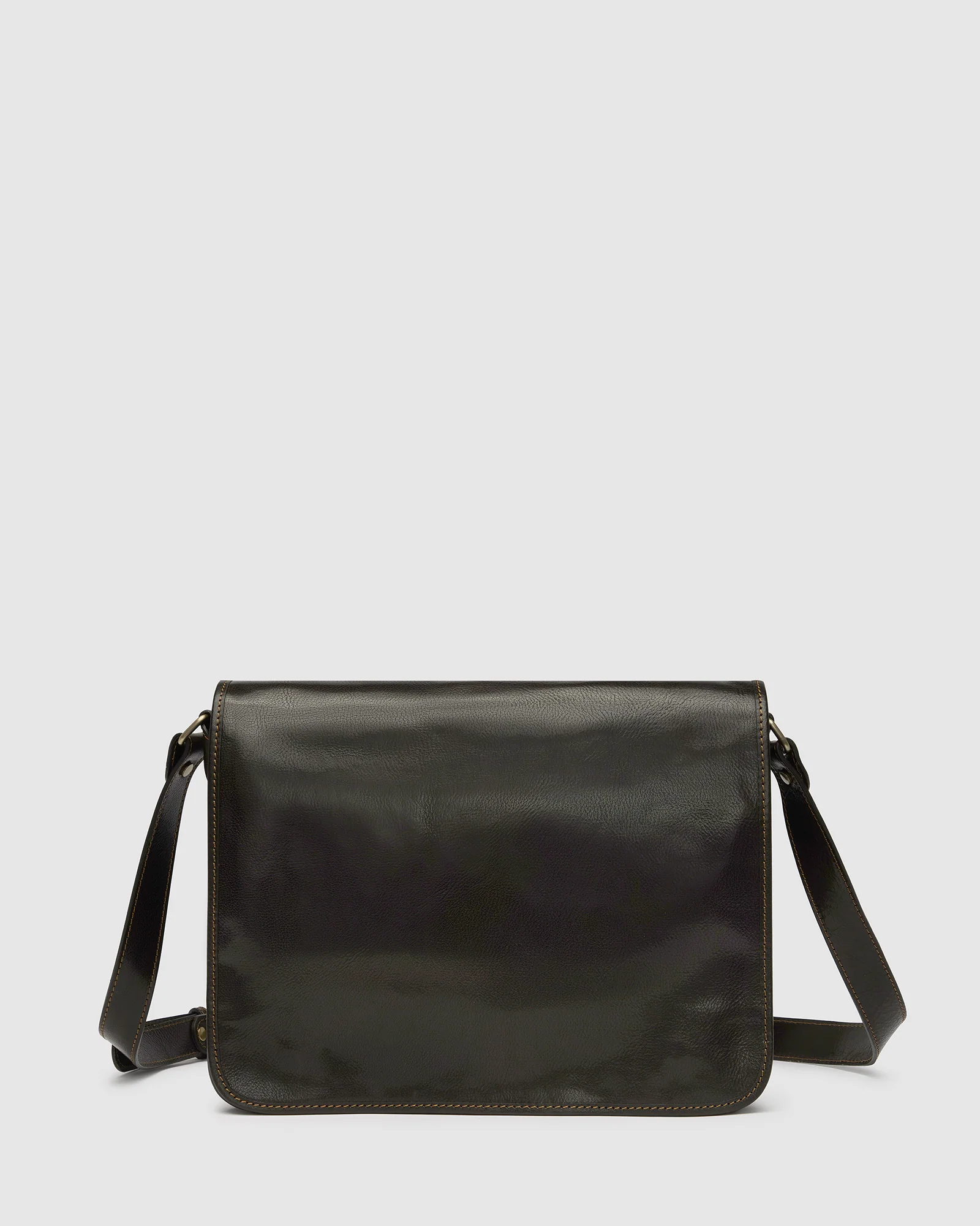 Nero Moro - 15" Leather Messenger Bag - Image 4
