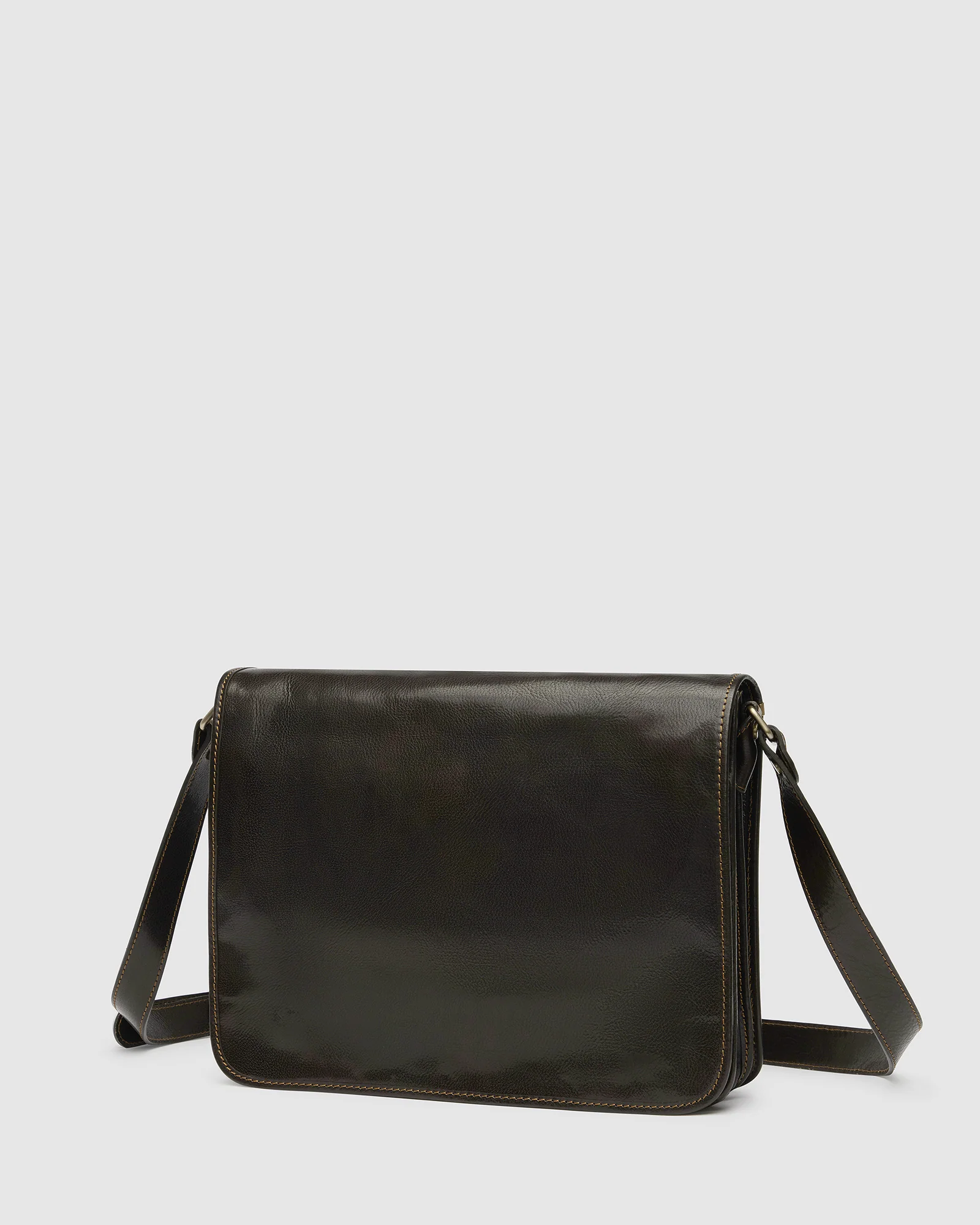 Nero Moro - 15" Leather Messenger Bag - Image 6