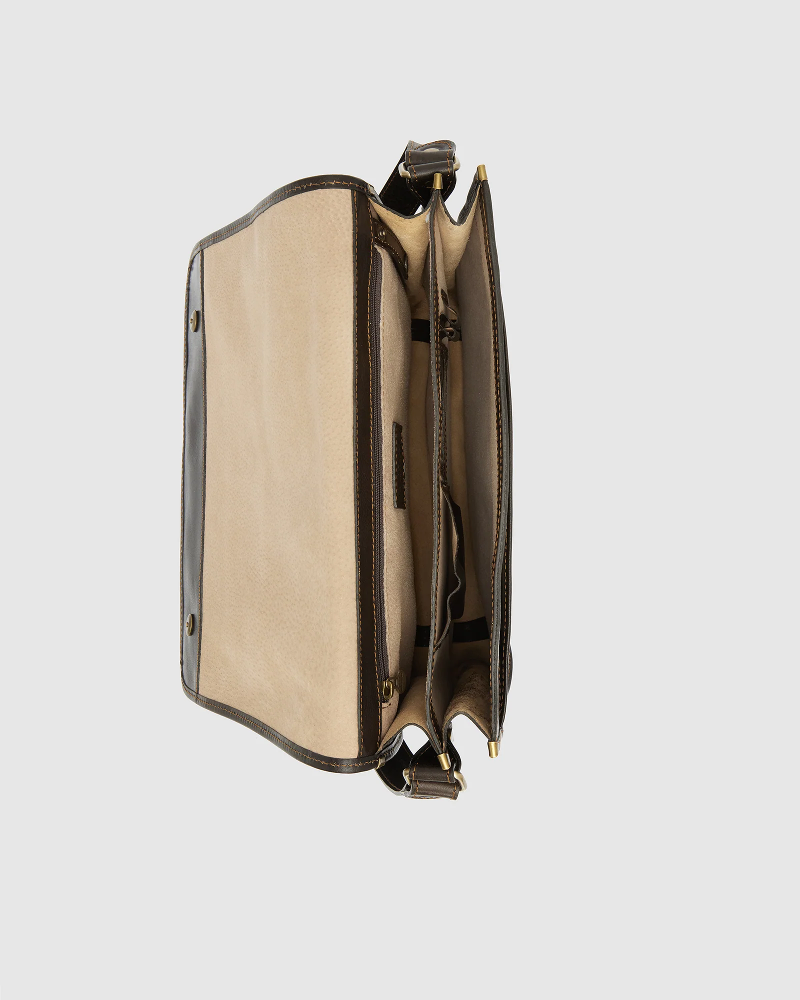 Nero Moro - 15" Leather Messenger Bag - Image 8