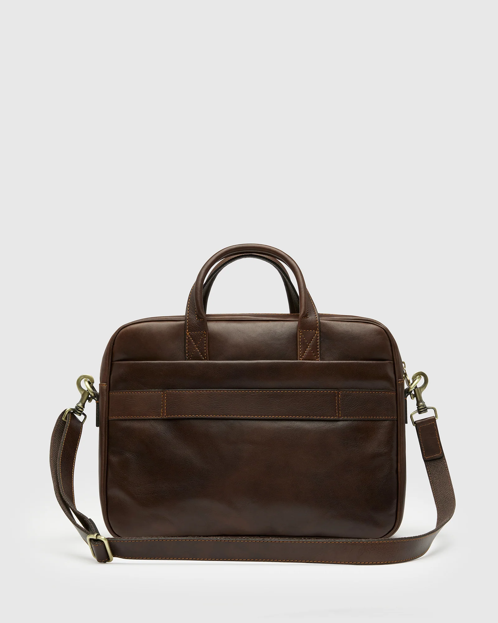 Pretoria Espresso - 15" Leather Laptop Briefcase - Image 6