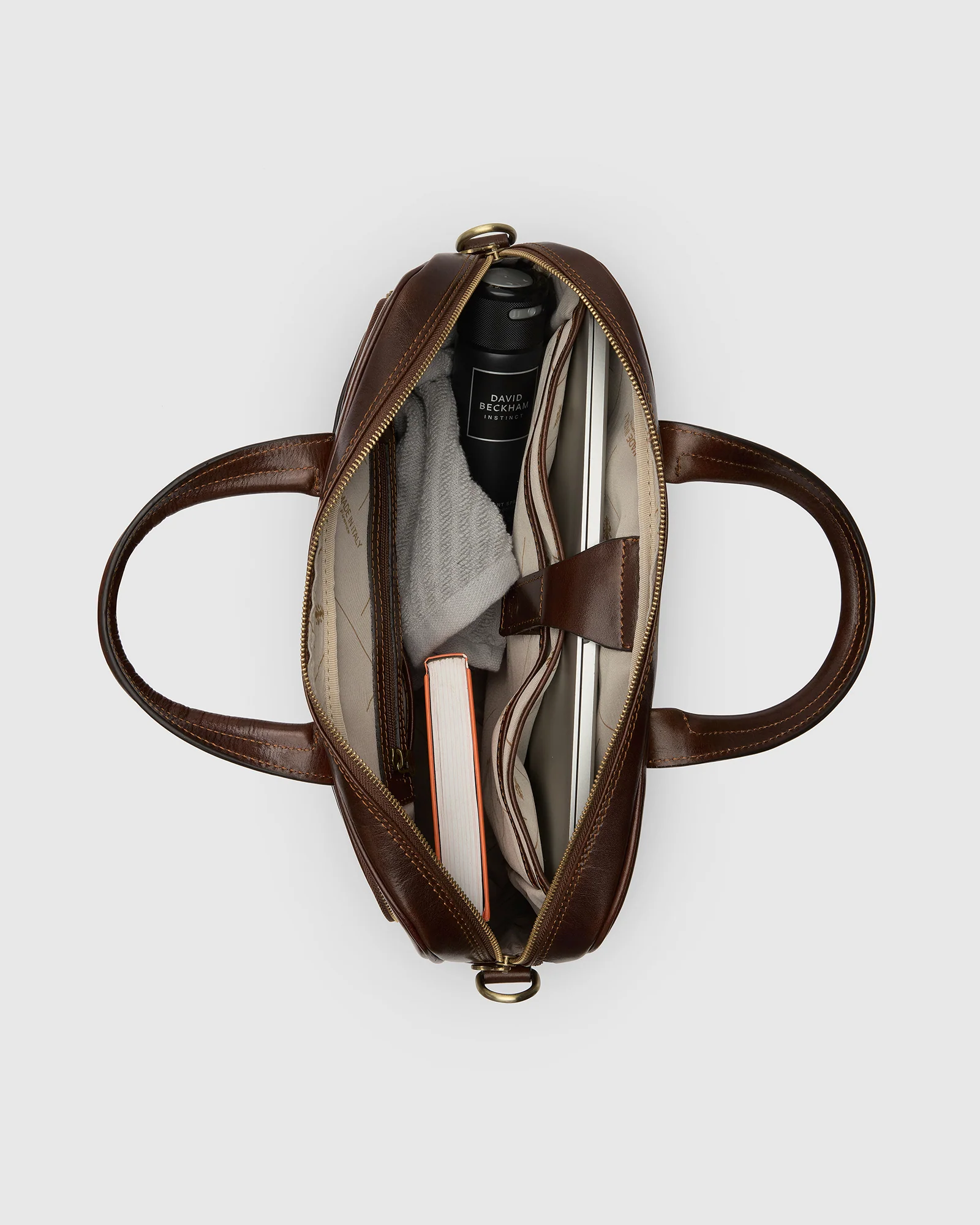 Pretoria Espresso - 15" Leather Laptop Briefcase - Image 8