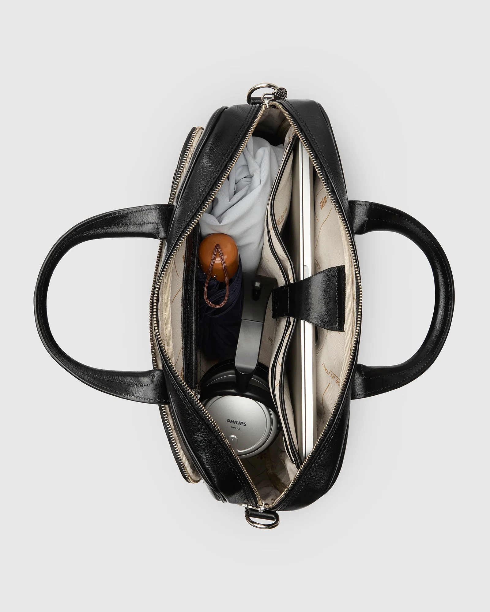 Pretoria Jet - 15" Leather Laptop Briefcase - Image 10