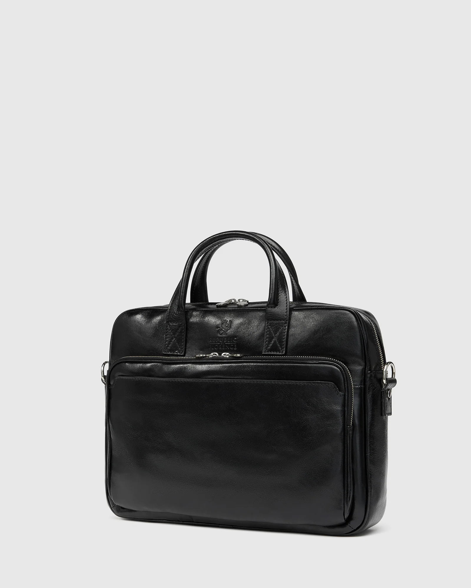 Pretoria Jet - 15" Leather Laptop Briefcase - Image 6