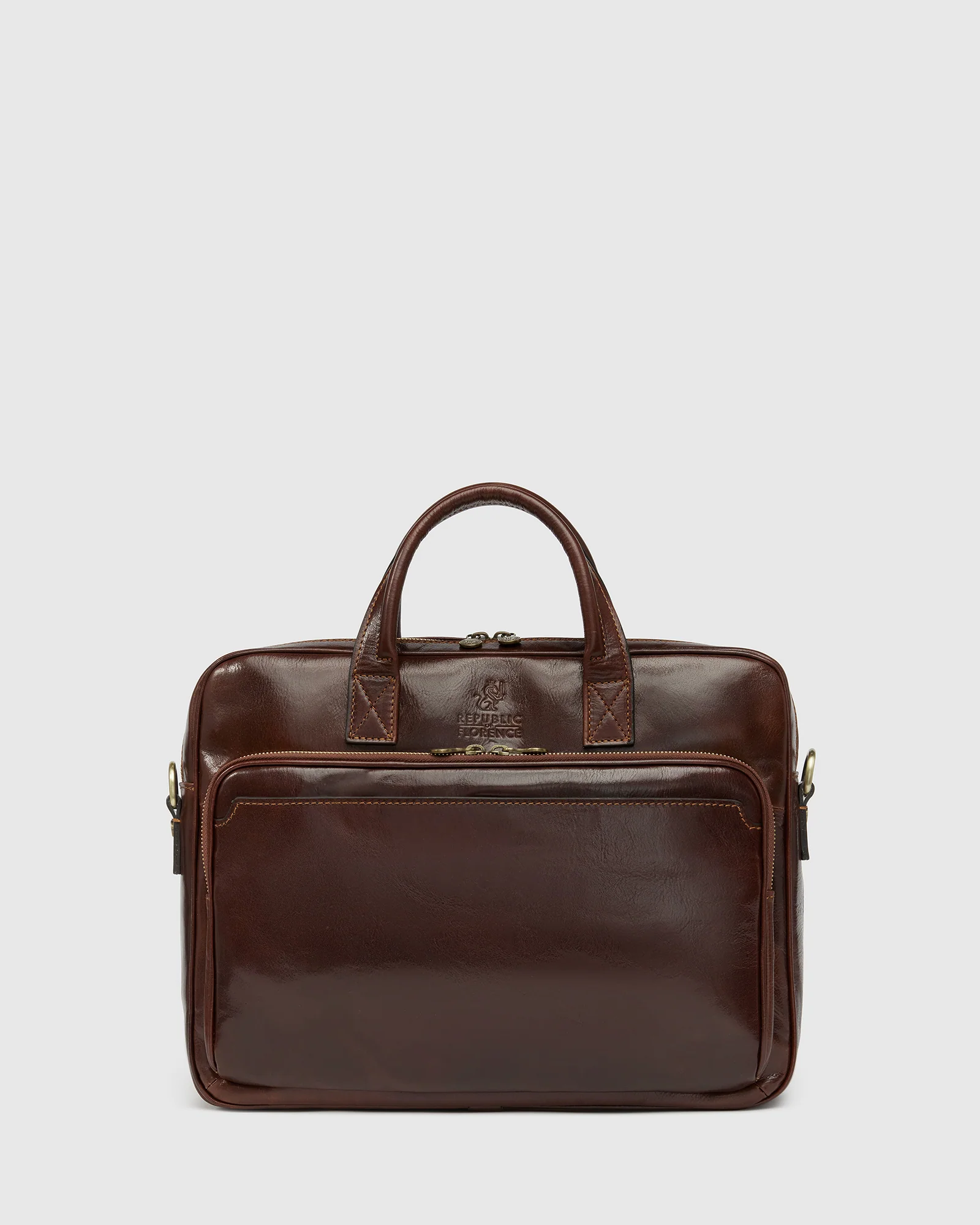 Pretoria Terra - 15" Leather Laptop Briefcase - Image 5