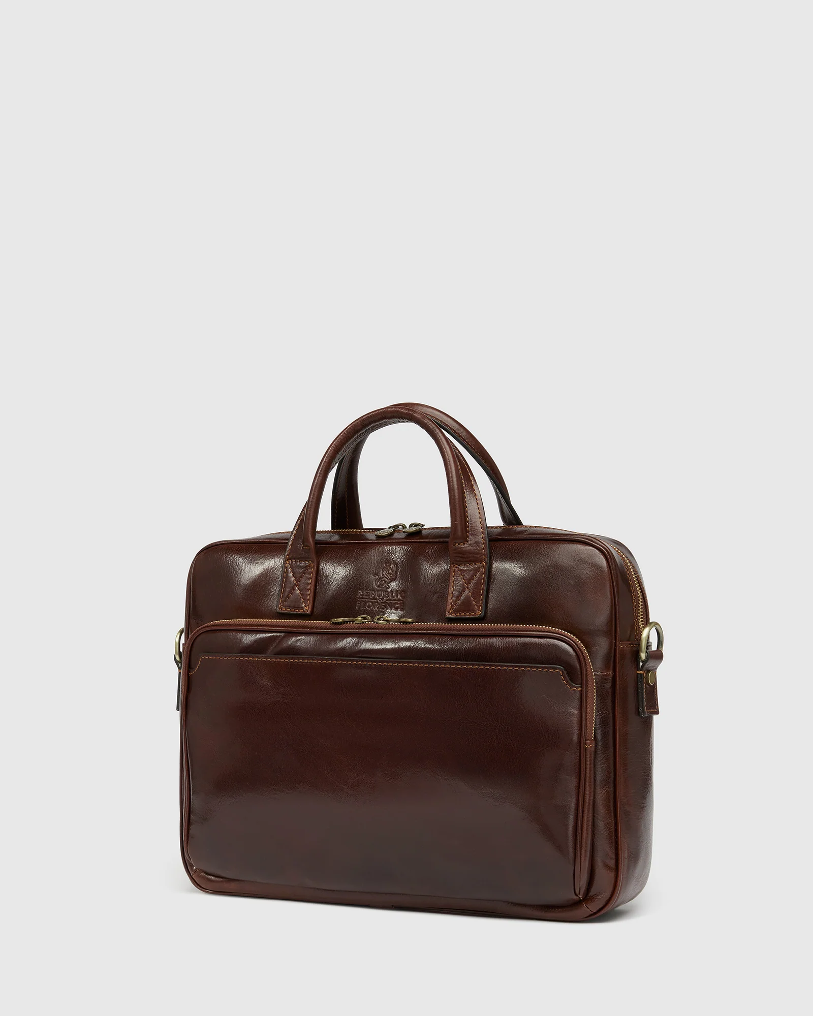 Pretoria Terra - 15" Leather Laptop Briefcase - Image 6